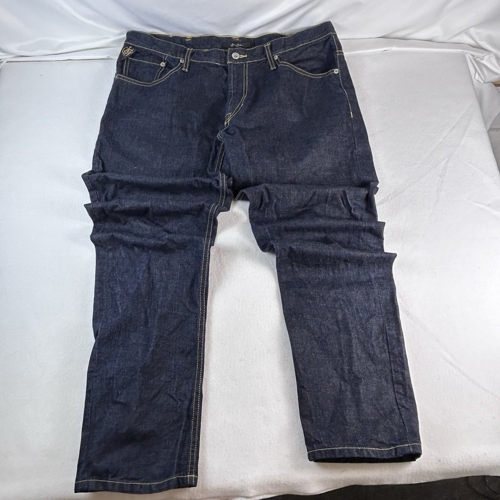 Vintage Y2K Sean John Denim Jeans Baggy Hip Hop Skate Rap Embroidered Sz 40 X33